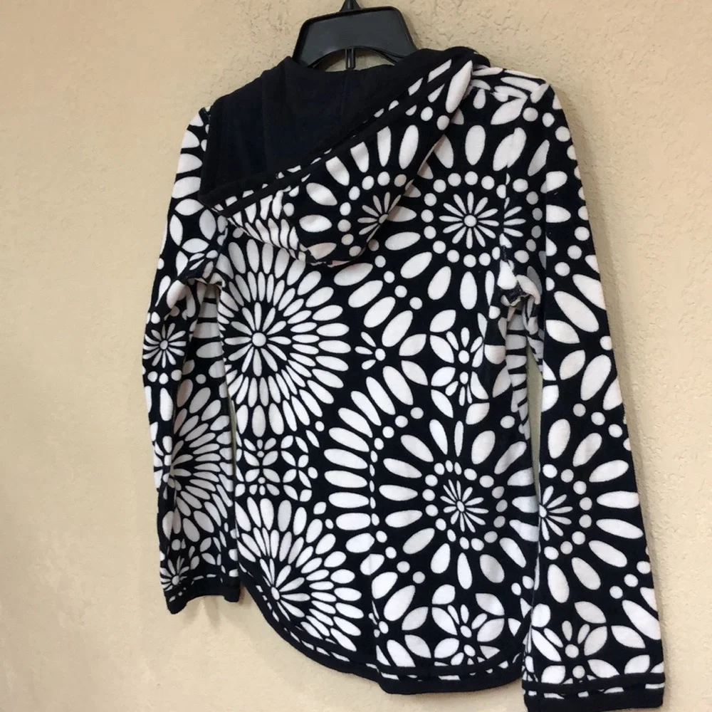 Tory Burch womans Wanda Towel Material Hooded Tunic Top Coverup V-neck size XS - Picture 7 of 8